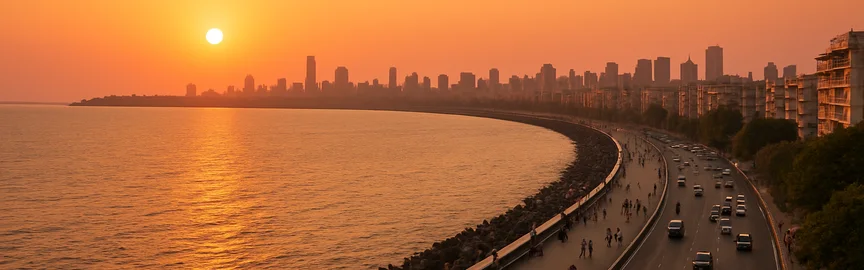 Top Sunset Viewpoints on Marine Drive, Mumbai